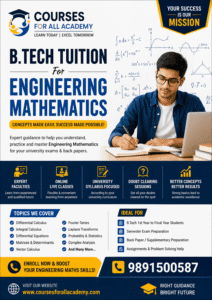 B.Tech Tuition for Engineering Mathematics